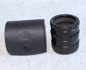 [me626]M42 アサヒ　中間リング　接写リング 1 2 3　エクステンションチューブ　アダプター AOCO ケース付き extension tube ASAHI PENTAX