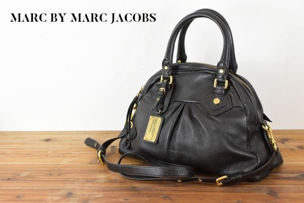 日本製】 MARC JACOBS 2way ショルダー 本革 マークバイマーク