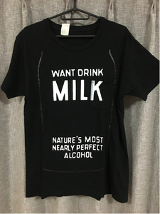 美品 N.HOOLYWOOD ミスターハリウッド エヌハリウッド MILK Tシャツ BLK 36