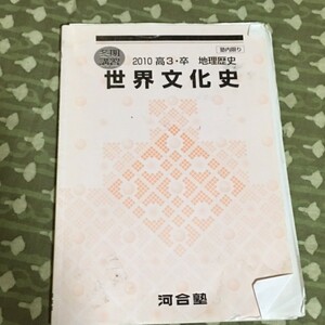 【河合塾】　世界文化史　2010　高3 テキスト