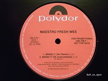★☆Maestro Fresh Wes Bring It On (Remix)」☆★5点で送料無料!!!_画像1