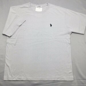 【送料無料】【新品】US.POLO.ASSN　メンズ半袖Tシャツ（コットン100％ ゆったりタイプ）　 M 　 グレー★12253