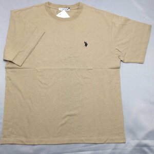 【送料無料】【新品】US.POLO.ASSN　メンズ半袖Tシャツ（コットン100％ ゆったりタイプ）　 M 　 ベージュ★12253