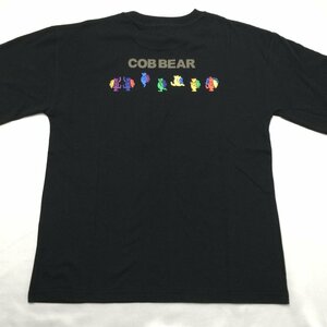 【送料無料】【新品】COB BEAR レディース半袖Tシャツ（コットン100％）　　LL　2L　　ブラック★CB01205