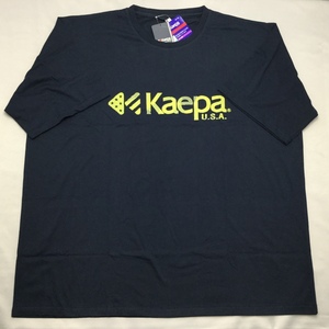 【送料無料】【新品】Kaepaメンズ半袖Tシャツ(UVカット）　　3L　　ネイビー★42236