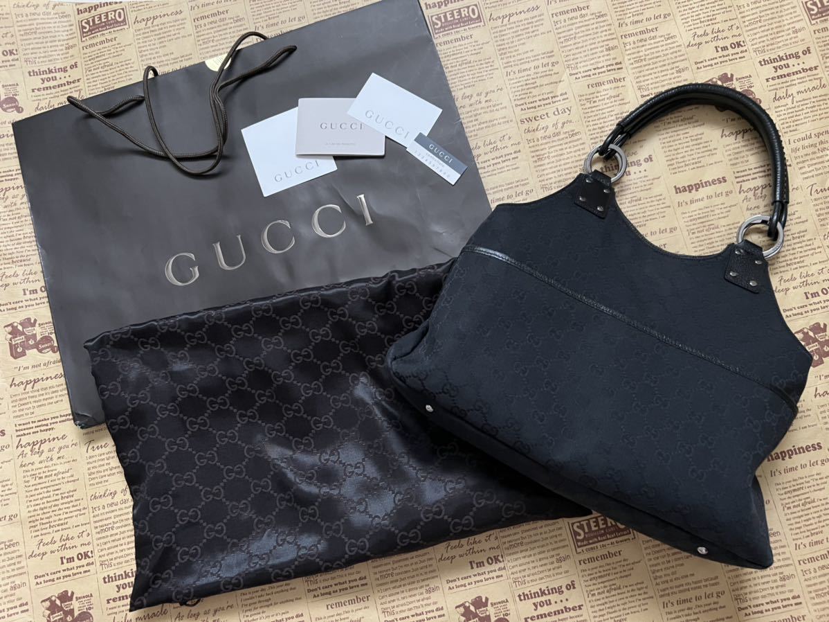 正規品・付属品完備・大容量】GUCCI グッチ ショルダー&手さげバッグ-