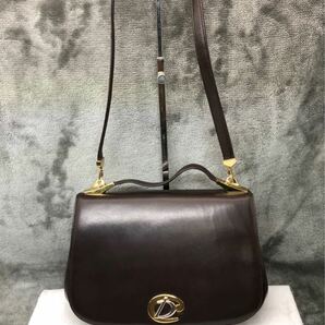 Christian Diorクリスチャンディオール ヴィンテージ　2wayレザーショルダーハンドバッグ　保存袋付き　美品