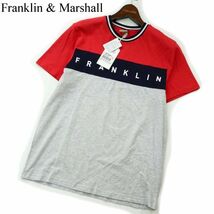 新品 未使用★ Franklin & Marshall フランクリン＆マーシャル ロゴ カラーブロック 半袖 カットソー Tシャツ Sz.XS　メンズ　A2T09271_8#D_画像1