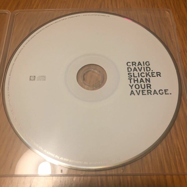 craig david slicker than your average クレイグ・デイビッド　CD ※歌詞カード等無し