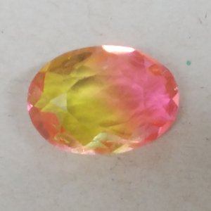 [9.44 ct] バイカラー 合成トルマリン オーバルカット ルース 宝石 ジュエリー