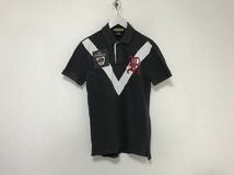 本物ラグビーRUGBYラルフローレンコットン半袖ポロシャツメンズアメカジサーフビジネススーツミリタリーS黒ブラックグレー_画像1