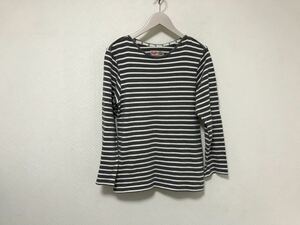 本物ダファーDUFFERコットンボーダー柄長袖バスクシャツロンT長袖TシャツメンズグレーSビジネススーツアメカジサーフミリタリー日本製