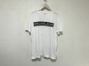 本物マイケルコースMICHELKORSコットンロゴプリント半袖Tシャツメンズアメカジサーフミリタリービジネススーツメキシコ製M