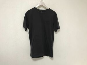 本物ブリクストンBrixtonロゴプリントコットン半袖TシャツメンズアメカジサーフミリタリーストリートスケーターグレーS