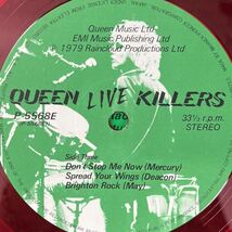 2LP■ROCK/Queen/Live Killers/P 5568E/カラー盤/クイーン_画像9