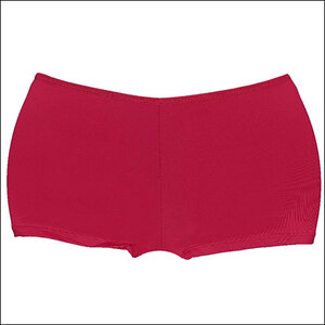  lady's shorts microfibre ...... deep put on footwear simple plain S size red (Vermelho) 21972