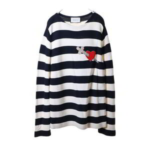 GUCCI Heart нашивка окантовка вязаный M свет бежевый Gucci KL4CB2SQ64