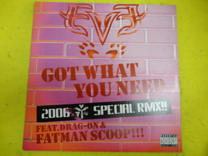 Eve - Got What You Need (2006 AV8 Special Remix) オリジナル原盤 12 アッパーPARTYチューン　視聴