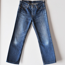 00s Levis W318 リーバイス デニム パンツ W28 濃いめ 色落ち良し / ヴィンテージ ブーツカット ストレート 70s ヒッピー USA アメカジ_画像1