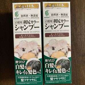 白髪用 利尻カラーシャンプー 200ml (ダークブラウン)2本セット