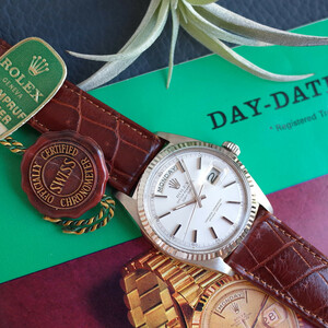 1年保証 美品 ロレックス 1803 1965年製 デイデイト K18WG750 純正ベルト尾錠 自動巻 箱/修理書 OH済 メンズ 腕時計 ROLEX