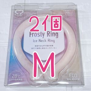 2個【Mサイズ /ピンク 】アイスネックリング フロスティリング