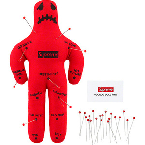 Supreme シュプリーム 2019AW 19AW 19FW Voodoo Doll 正規品 新品未開封 紙タグ付き 希少 即決 針山 針 BOXロゴ マスコット ぬいぐるみ