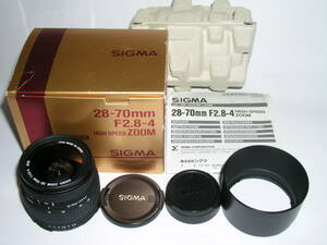 3125● SIGMA 28-70mm/2.8-4 HIGH SPEED ZOOM ASPHERICAL、 NikonAF用 元箱入り ●58