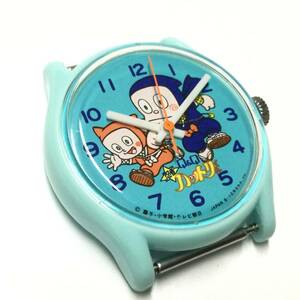 [ Showa Retro * rare Vintage ] that time thing * new goods unused Q&Q ninja Hattori kun wristwatch 