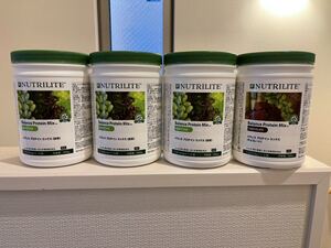 1円スタート 高品質プロテイン 4個セット 抹茶3 チョコ1ニュートリライト アムウェイ 大豆プロテイン トレーニング ボディメイクAmway