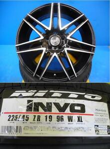 新品4本SET ROUD SCHENKER シェンカー 7.5J+53 5H-114.3 ニットー NITTO INVO 225/45R19インチ ヴェゼル ハイブリッド ヴェゼル e:HEV