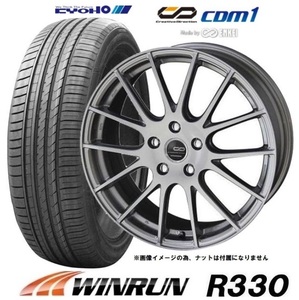 取寄せ品 新品4本SET 共豊 CDM1 7.0J+48 5H-100 ウィンラン R330 215/45R18インチ 10系 20系 ウィッシュ GP系 インプレッサスポーツ