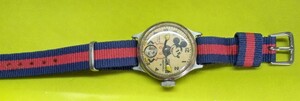 インガソル ミッキー・マウス腕時計 Ingersoll Mickey Mouse Watch 1930年代 手巻き機械式 円盤が秒針 1日稼働後の誤差±3分前後/日