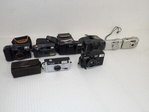 ☆D396-80　カメラ② Canon オートボーイ2、YASHICA ZOOMATE 105SE、FUJI フジ CARDIA カルディア HITE DATE、MINOLTA CAPIOS 150S