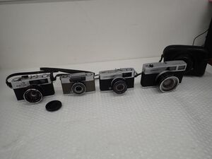 ☆D412-80 カメラ① Canon キヤノン Canonet フィルムカメラ SE 45mm 1:1.9、オリンパス TRIP35、PEN-EE、35DC コンパクト フィルムカメラ