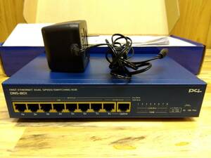 ★★【中古】PLANEX 8Port Fast Ethernet Dual Speed HUB DNS-801 ★★ 