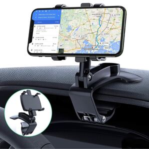 車載ホルダー スマホホルダー 360度回転 クリップ式