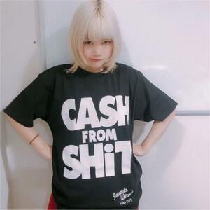  бесплатная доставка [BiSH/ много лот 5] футболка M чёрный [CASH FROM SHiT Junnosuke Watanabe SHiT original кроме того BiSH футболка много выставляется!