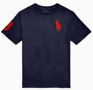 【新品】ラルフローレン ■ コットンTシャツ ■ レディース M~L / US Boys L ■ ビッグポニー ネイビー POLO RALPH LAUREN 正規品