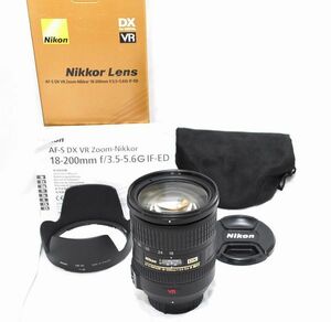 【良品・純正フード等完備】Nikon ニコン AF-S DX VR ZOOM NIKKOR 18-200mm f/3.5-5.6 G IF-ED