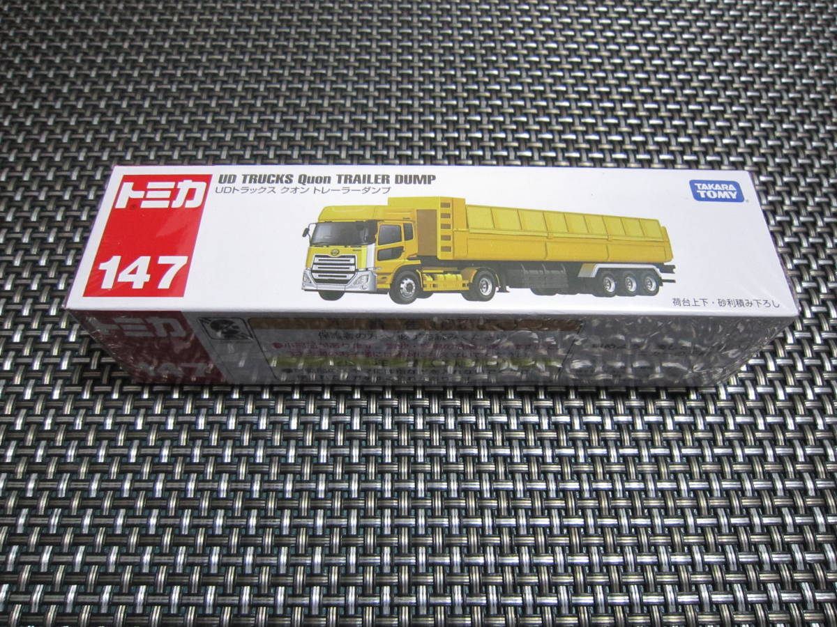 ☆新品未開封 タカラトミー(TAKARA TOMY) トミカ ロングタイプトミカ トミカ No.147 UDトラックス クオン トレーラーダンプ