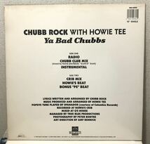 レア 当時物オリジナル 1989 Chubb Rock With Howie Tee / Ya Bad Chubbs チャブ ロック Original US 12 Select 80s Brooklyn NYC 絶版_画像4
