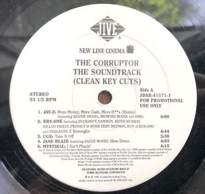 Promo 正規なし 1999 Various Artist / The Corruptor the soundtrack Original US Radio Clean LP Jay Z Mobb Deep Too Short UGK 他 絶版