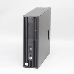 1円スタート Quadro P600 搭載 動作良 HP Z240 SFF Workstation Xeon E3-1270 v5 3.6GHz 32GB SSD新品256GB Win10 Pro 保証付き