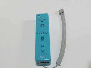 R038【送料無料 即日発送 動作確認済】Wii リモコン ストラップ　任天堂 Nintendo 純正 RVL-003 ブルー 青 コントローラー