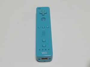 R024【即日配送 送料無料 動作確認済】Wiiリモコン　RVL-003 ブルー　青　コントローラ
