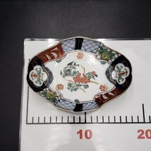 伊万里？ 有田？ 九谷？ 色絵 金彩 ひし形 牡丹 獅子 6客 セット 和食器 時代物 当時物 レトロ 陶器 和風 アンティーク【80e692】_画像9