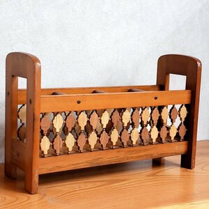  wood rack slippers rack storage wooden antique retro miscellaneous goods rack slippers inserting [120i1929]