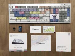 grass valley EDIUS ワイヤレス英語キーボード logickeyboard JME-7596C 中古・美品