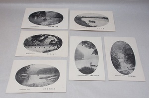 戦前 絵葉書　6枚　ハガキではないかもしれません。京都 嵐山 観光 古写真 